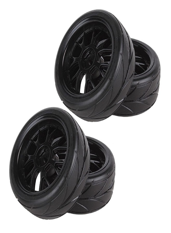 BQLZR Y Shape Wheel Rim&Tires Replacement for HSP 1:10 On-Road RC Flat Racing Car 20106 Pack of 4 - Image 2